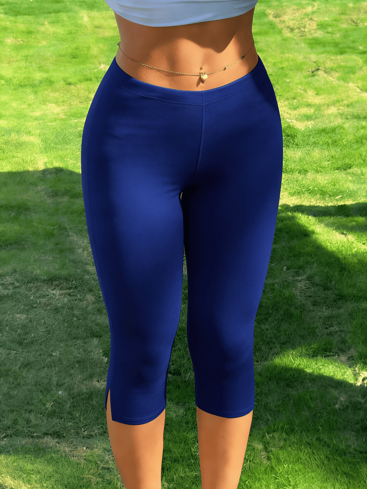 Legging capri Halia avec fente dans le bas