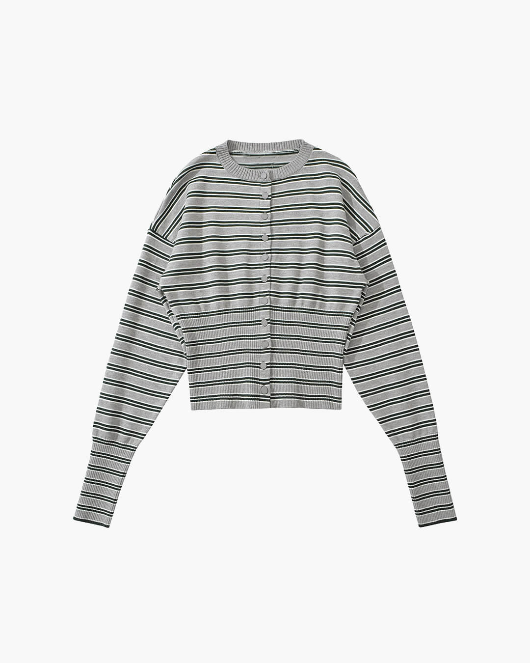 Ensemble Nicole avec cardigan rayé et short