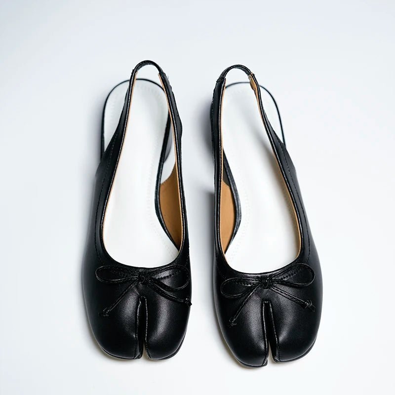 Ballerines à talons Mary Jane à bout fendu Miriam