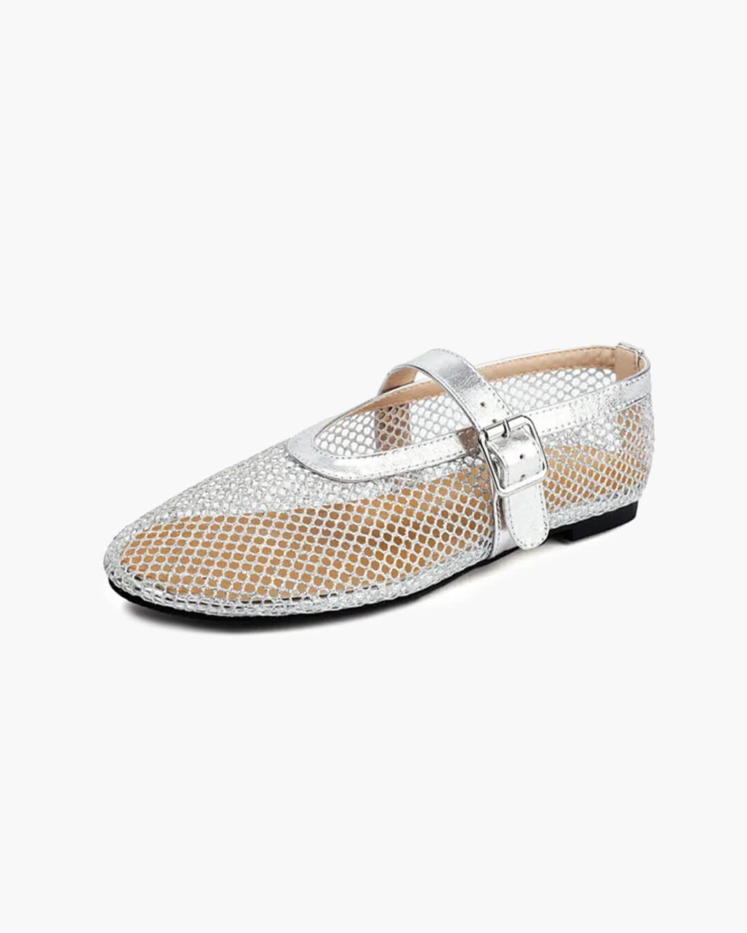 Bianca Ballerines à boucle et en résille