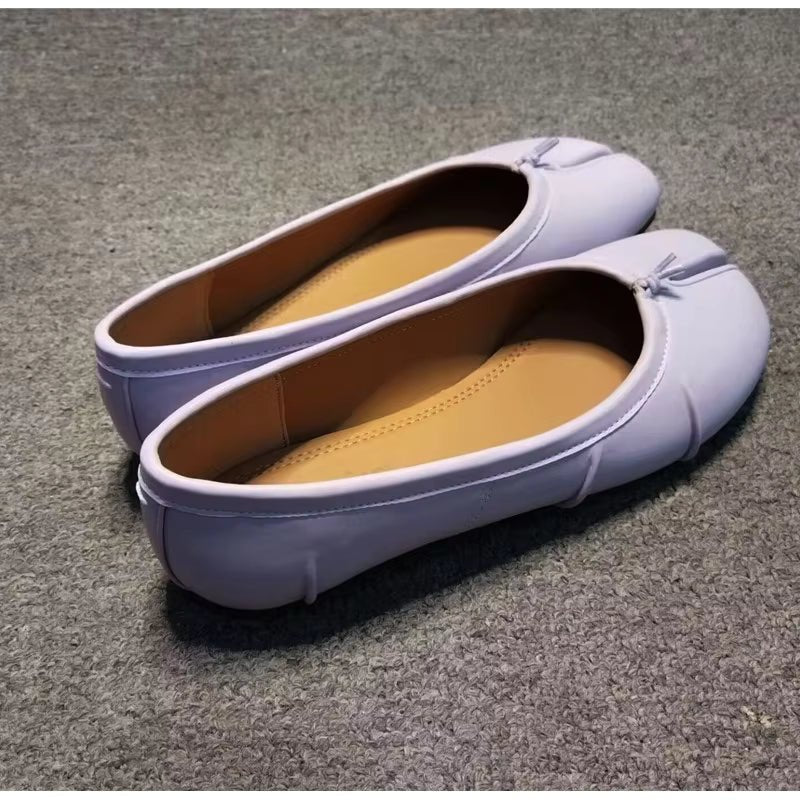 Mules Bianca en cuir à bout séparé