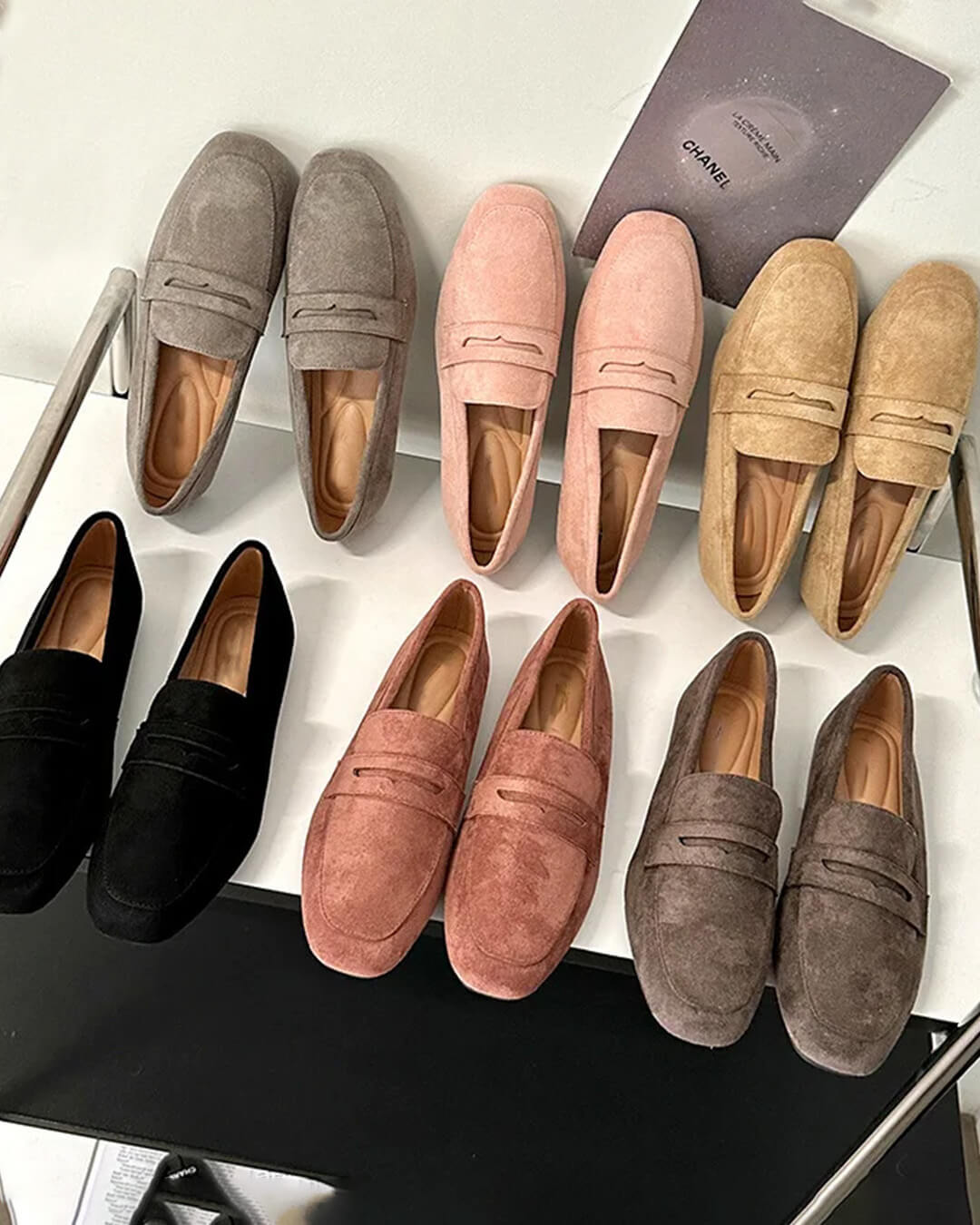 Adira mocassins en daim sans lacets