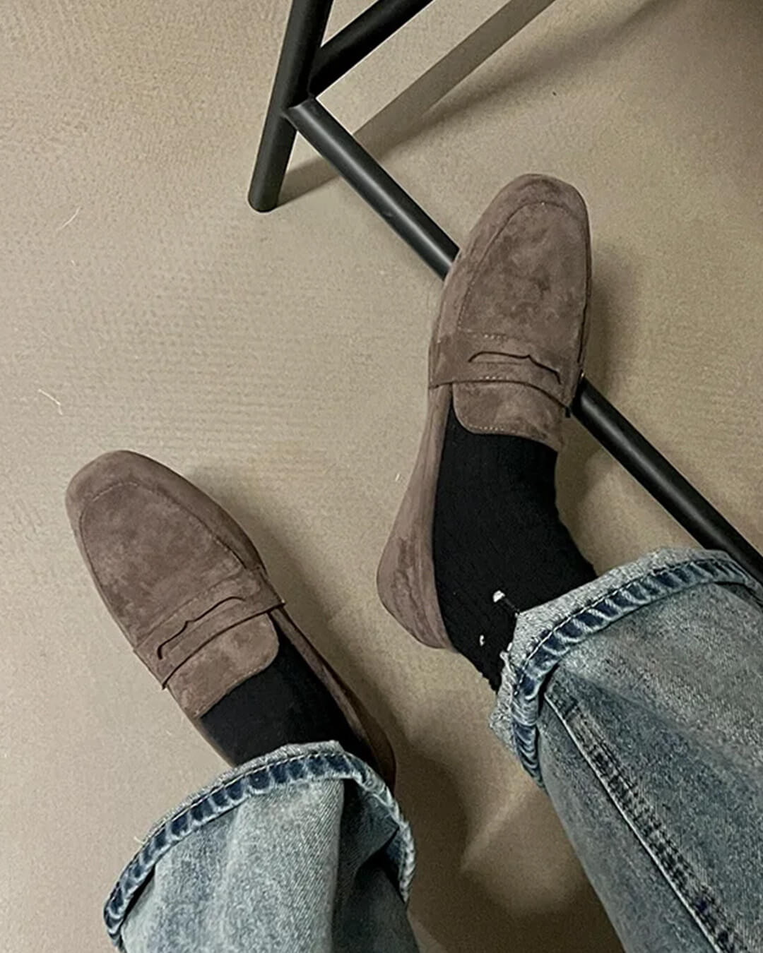 Adira mocassins en daim sans lacets