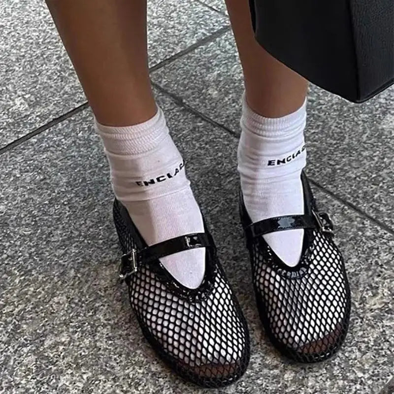 Ballerines en maille Elena