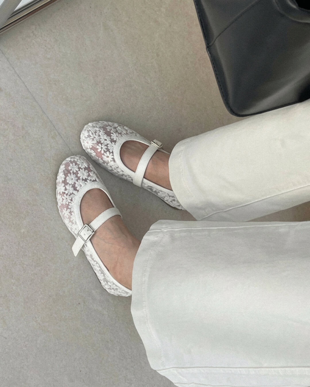 Ballerines Mary Jane en mesh Helen