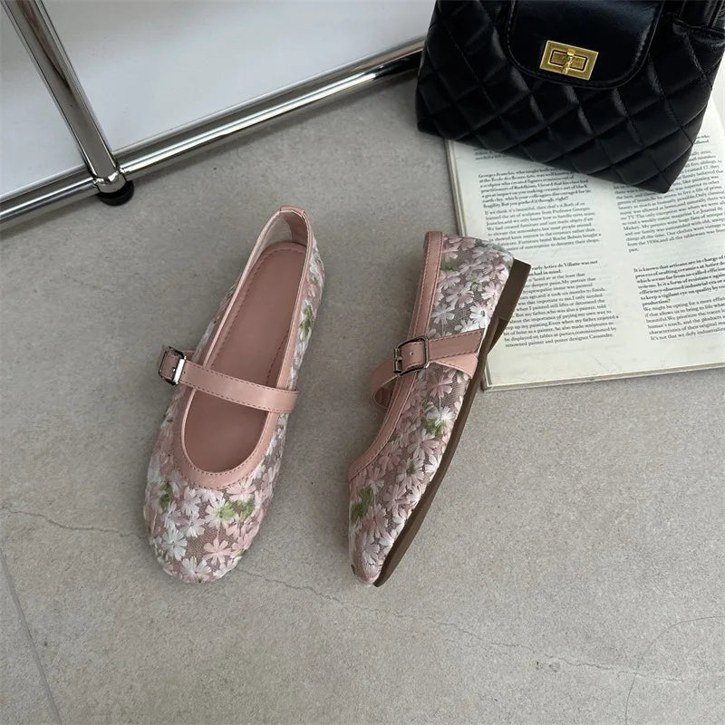 Ballerines Mary Jane en mesh Helen