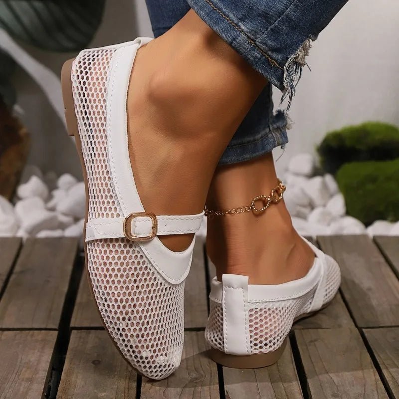 Ballerines Mary Jane en résille Hermione