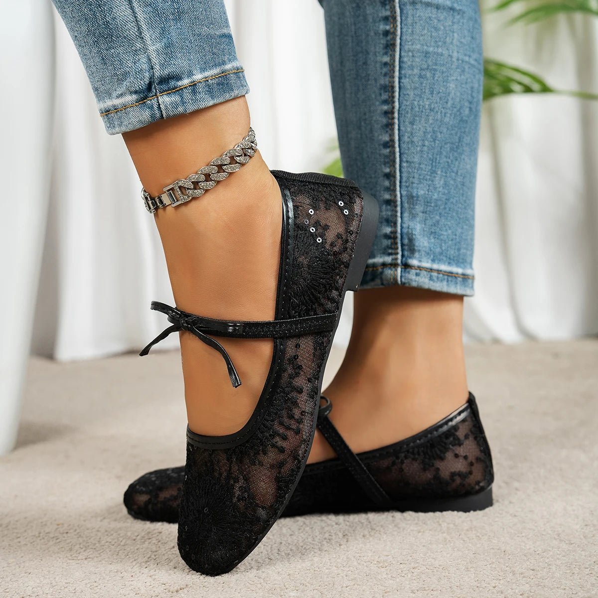 Ballerines en mesh Joan