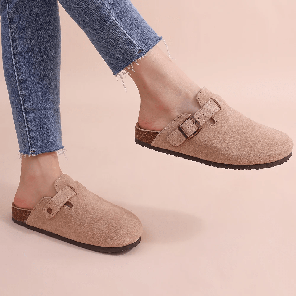 Sandales mule Minerva à boucle réglable