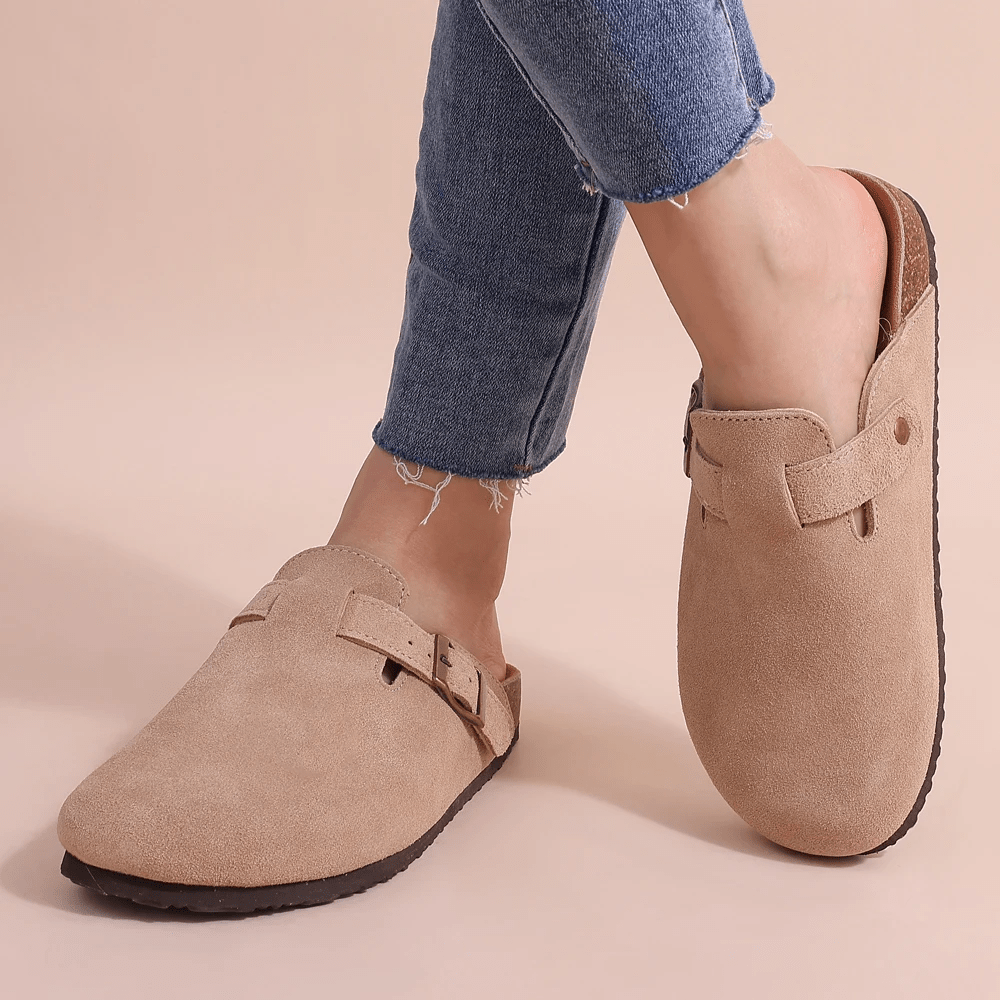 Sandales mule Minerva à boucle réglable