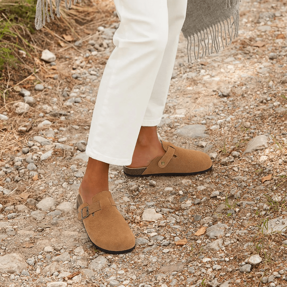Sandales mule Minerva à boucle réglable