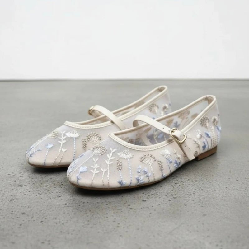 Ballerines brodées Priscilla