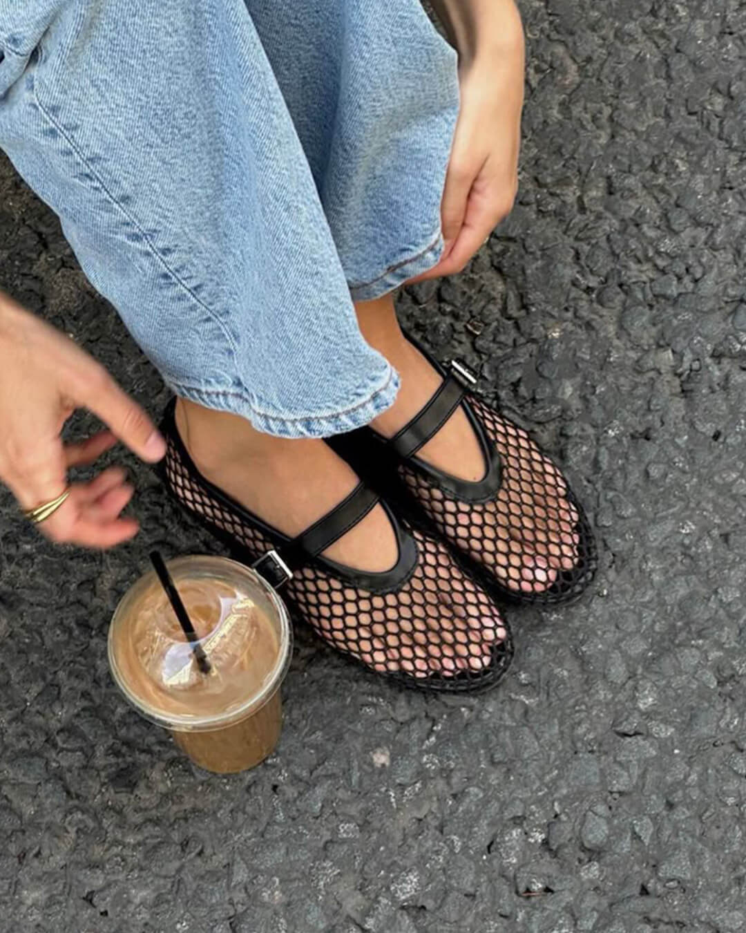 Ballerines en maille Margaux
