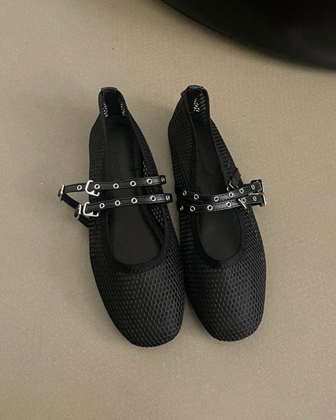 Ballerines en maille avec boucle Valerie