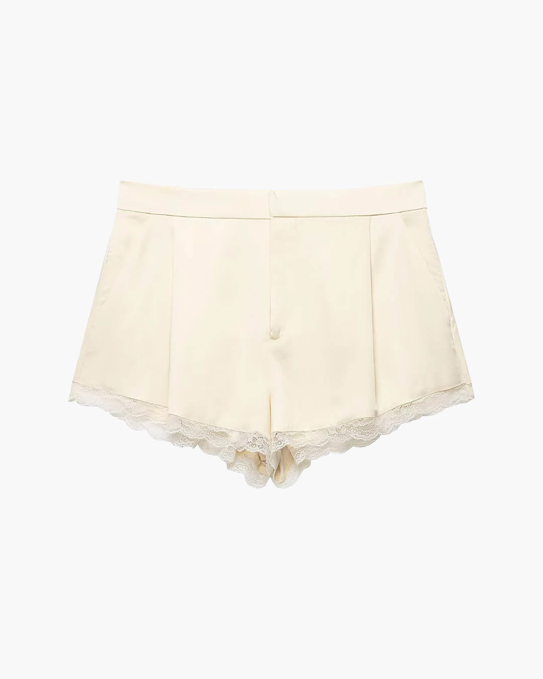 Mini-short en satin taille haute Davina