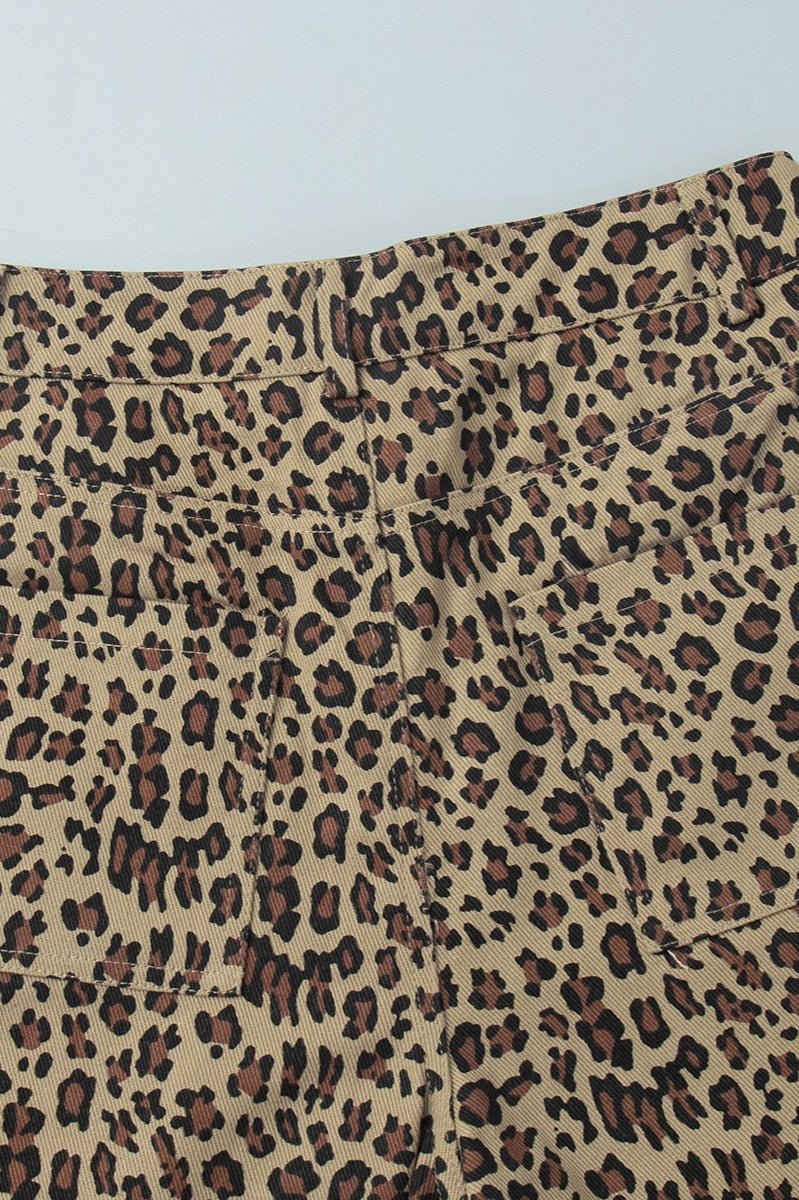 Short Nicole à imprimé léopard