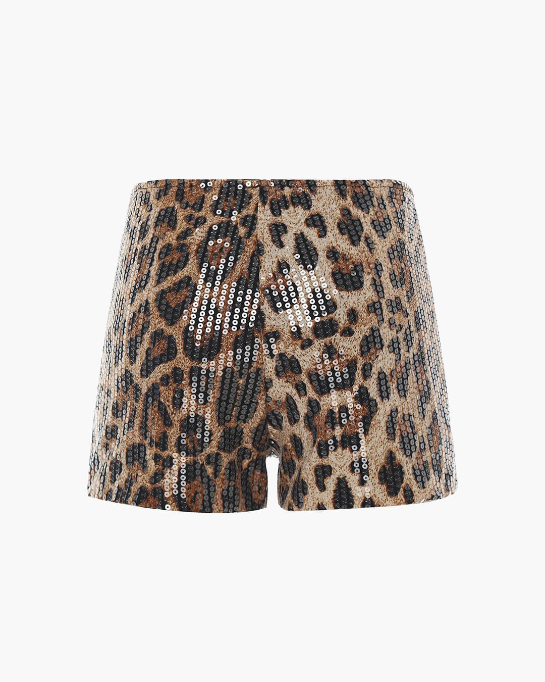 Short Quennie à sequins imprimé animal
