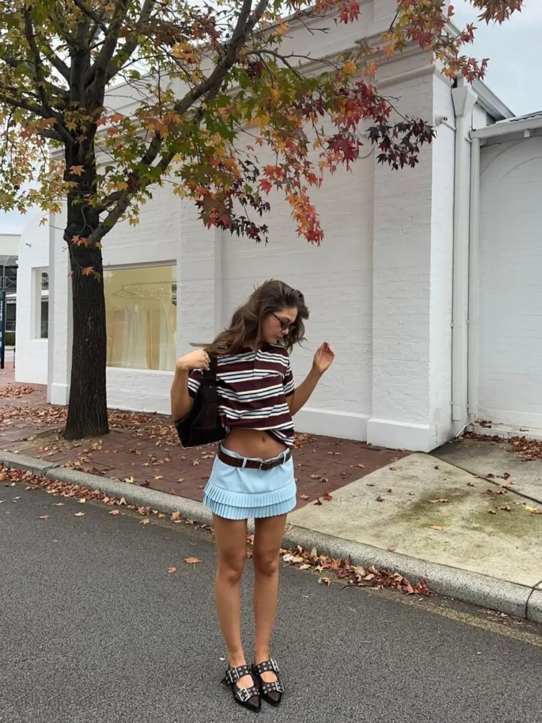 Adarsha mini-jupe plissée taille basse