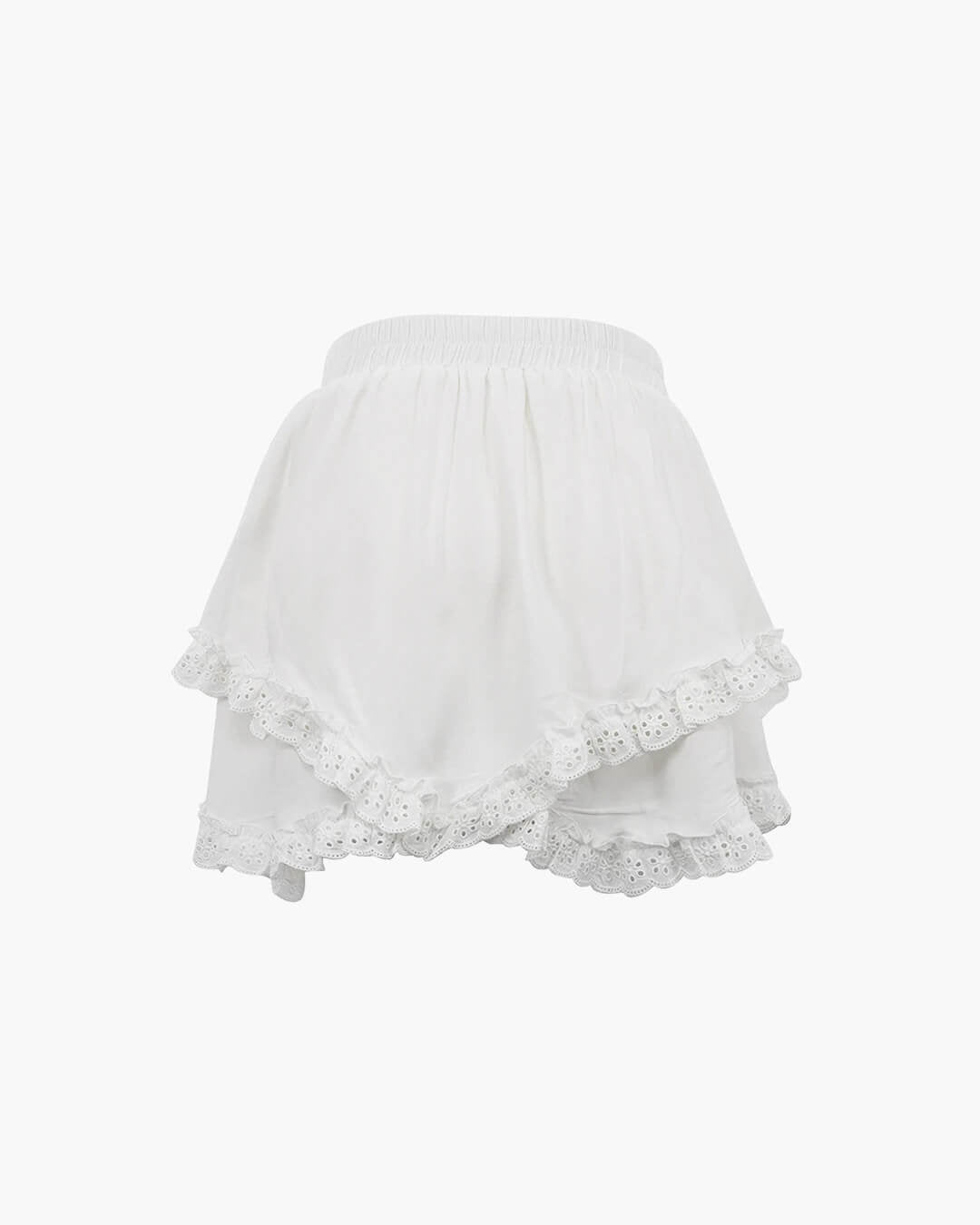 Jupe mini Kyrie à volants superposés