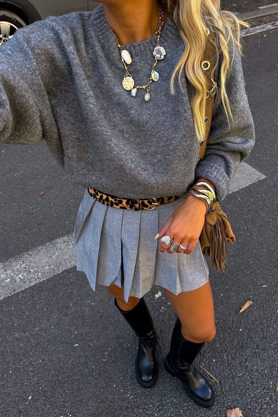 Pull en maille côtelée Angela