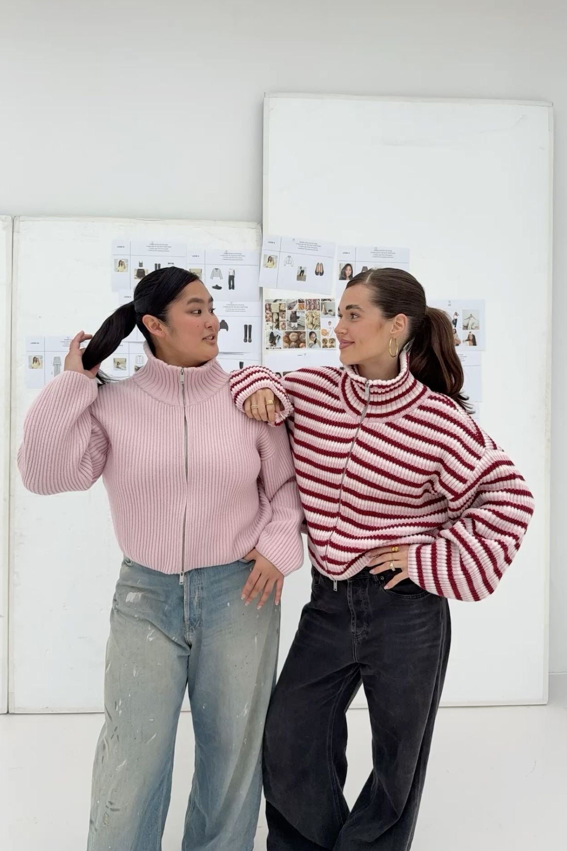Daniela – Cardigan oversize en maille côtelée zippé