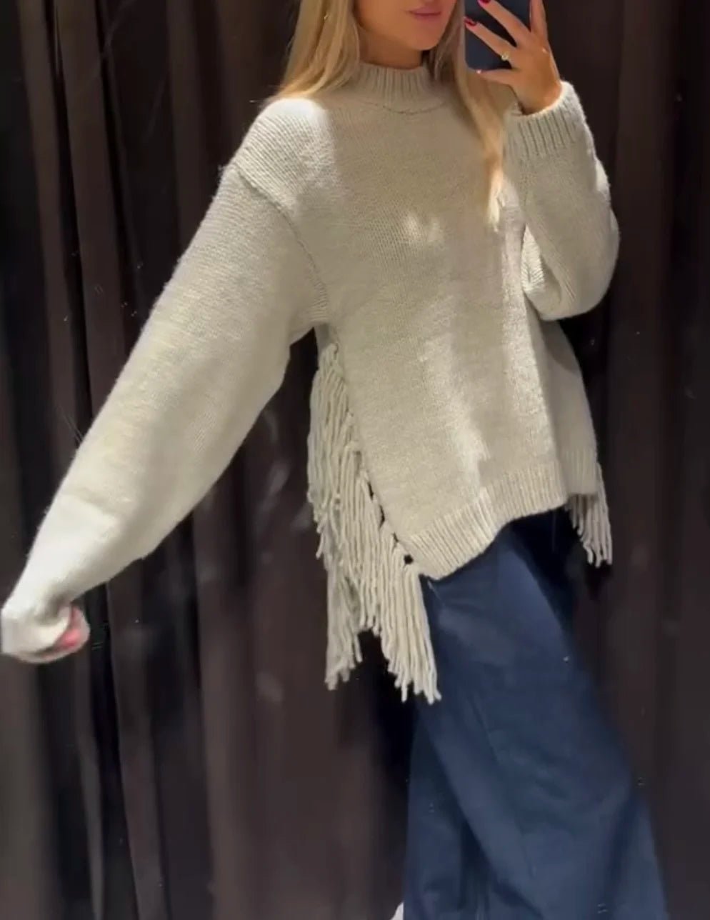 Pull Kelly à franges