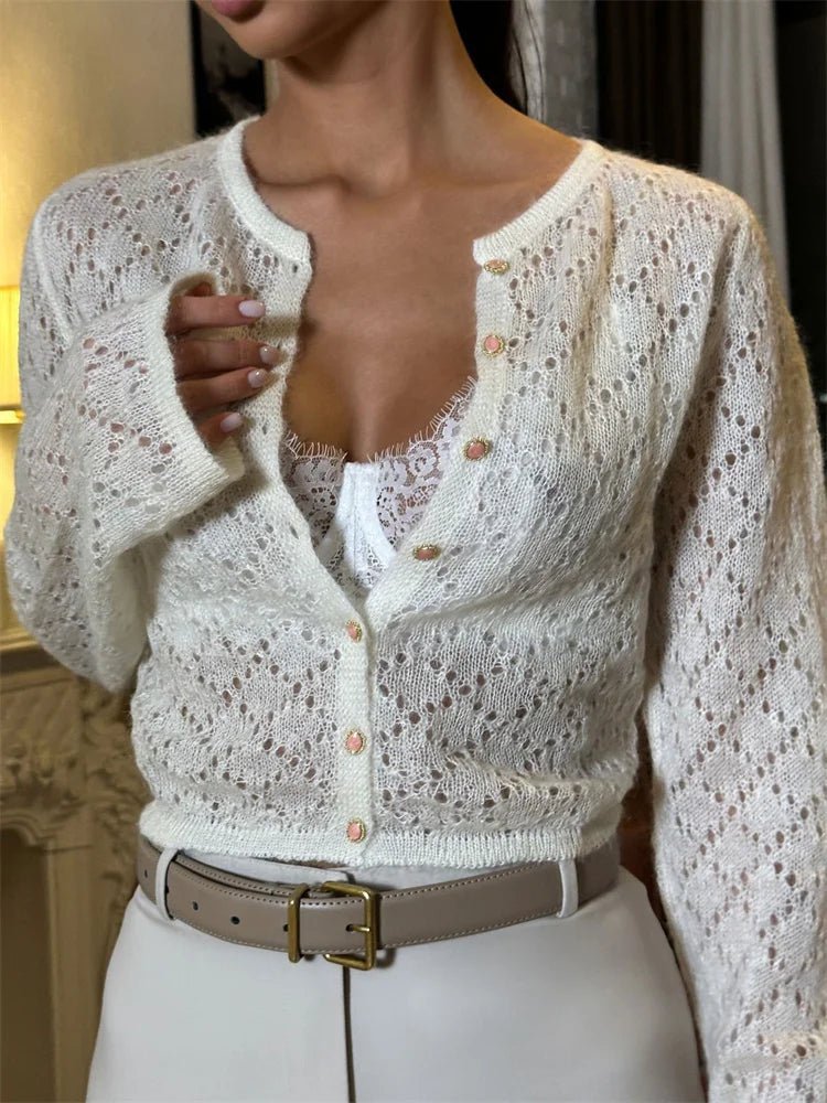 Cardigan court transparent Tessa