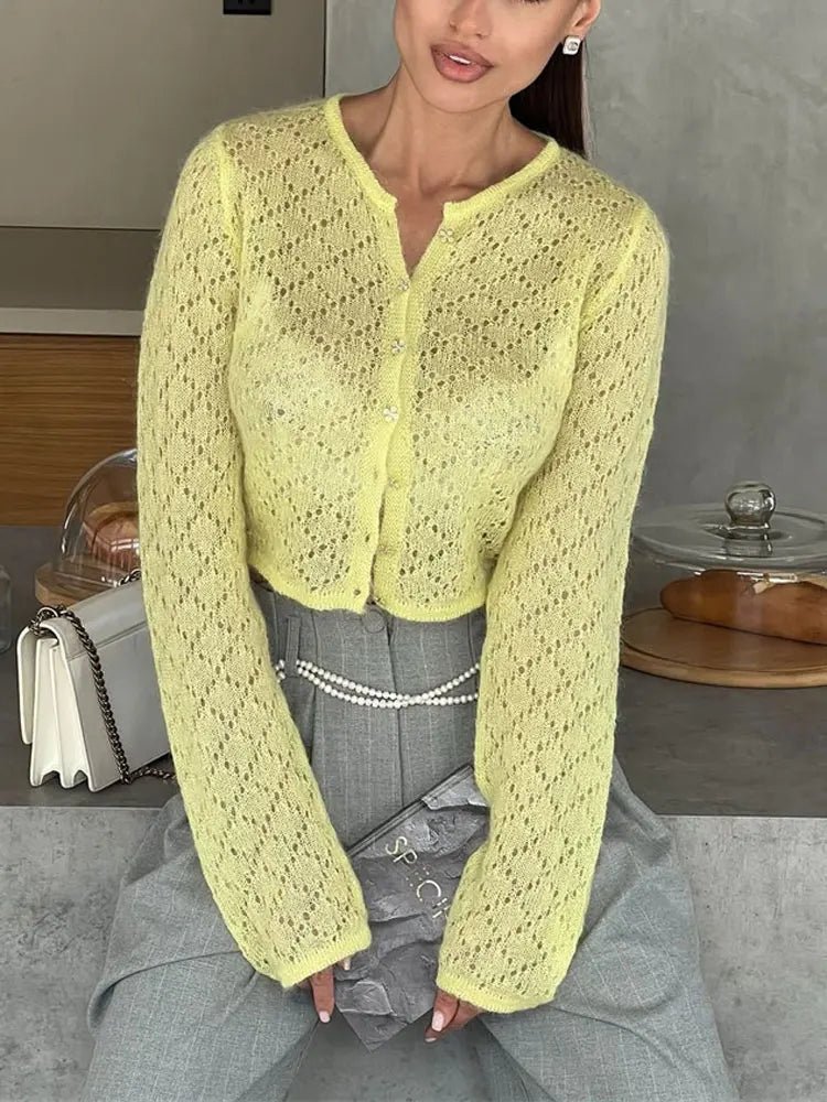 Cardigan court transparent Tessa
