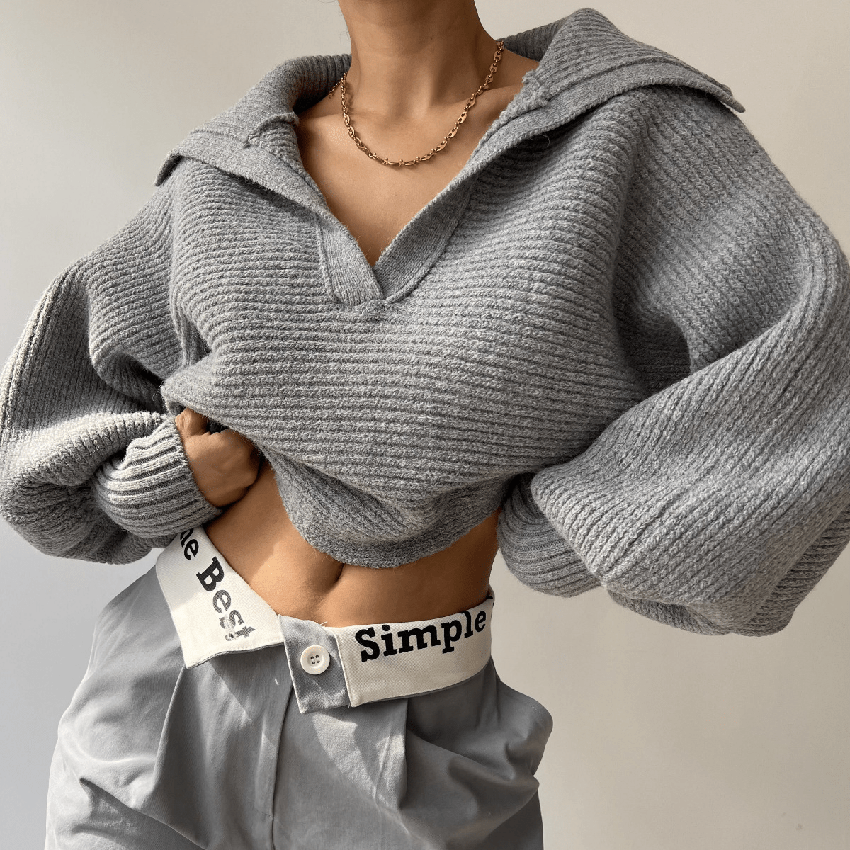 Pull oversize en maille Kath
