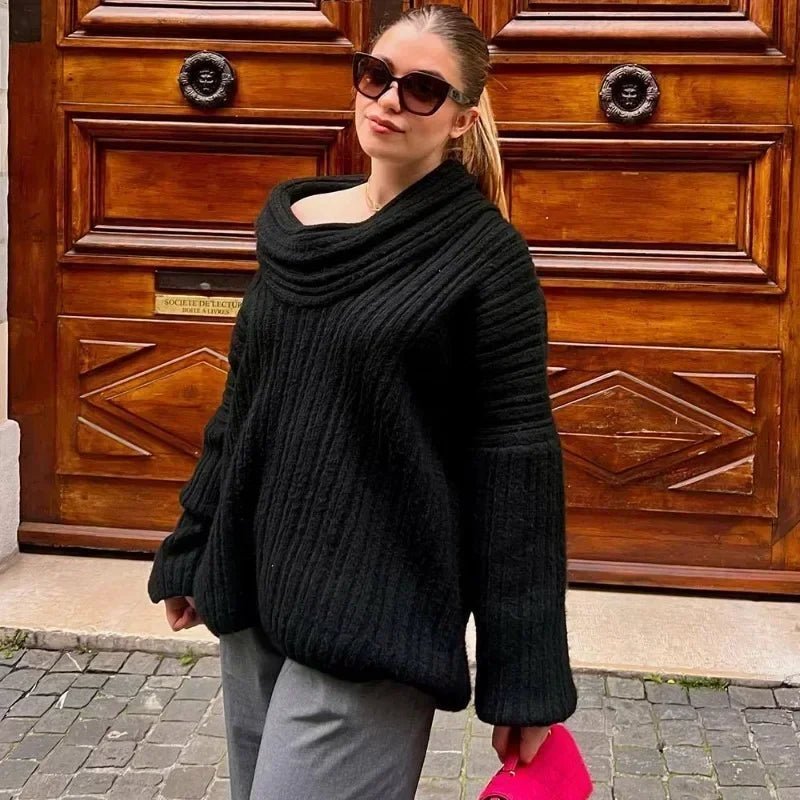 Aelwen en jersey à épaules dénudées