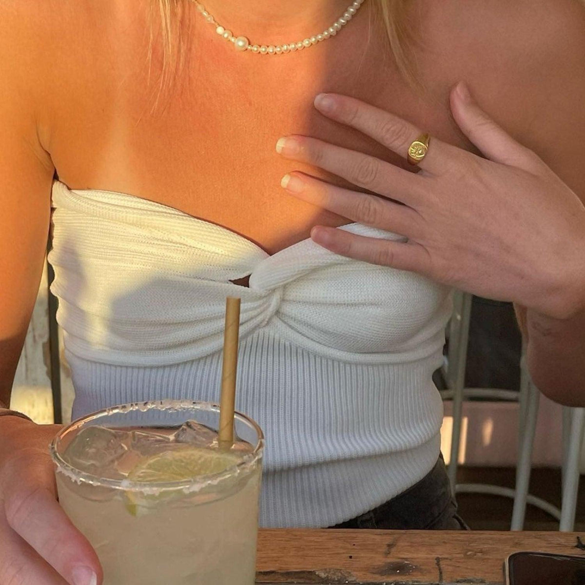 Top Iris bustier à épaules dénudées