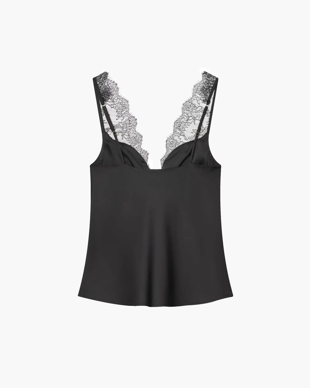 Top sans manches en dentelle à col en V Amaris