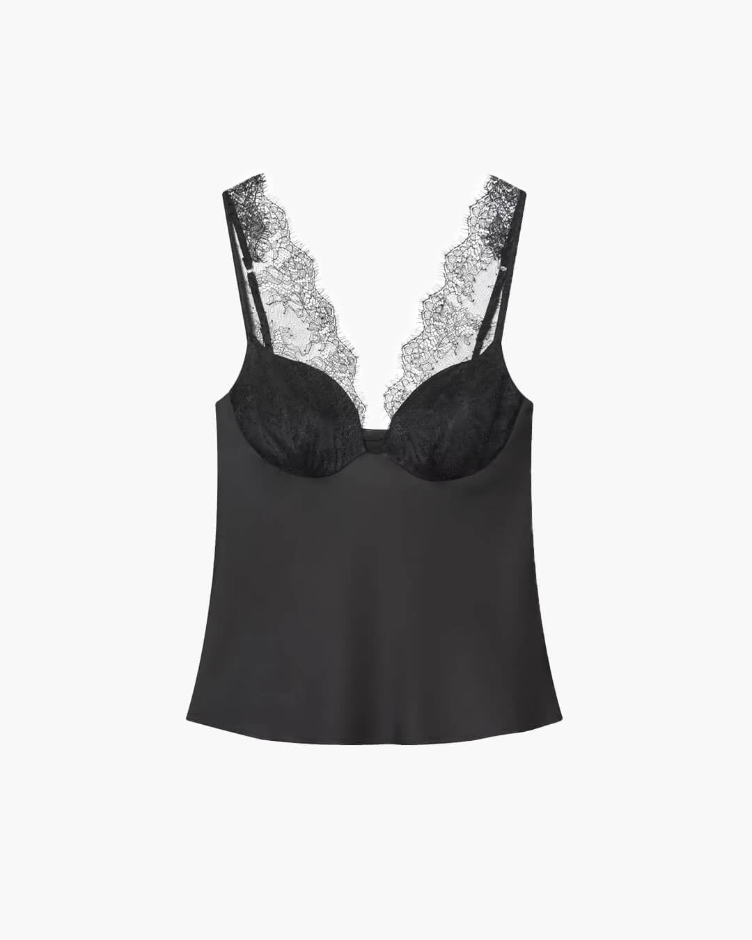 Top sans manches en dentelle à col en V Amaris