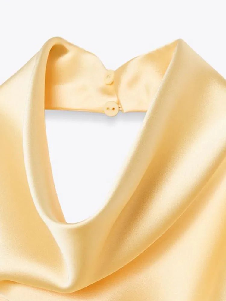 Top dos nu en satin Anastasia