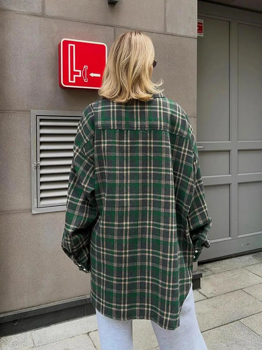 Blouse Emma à carreaux ample