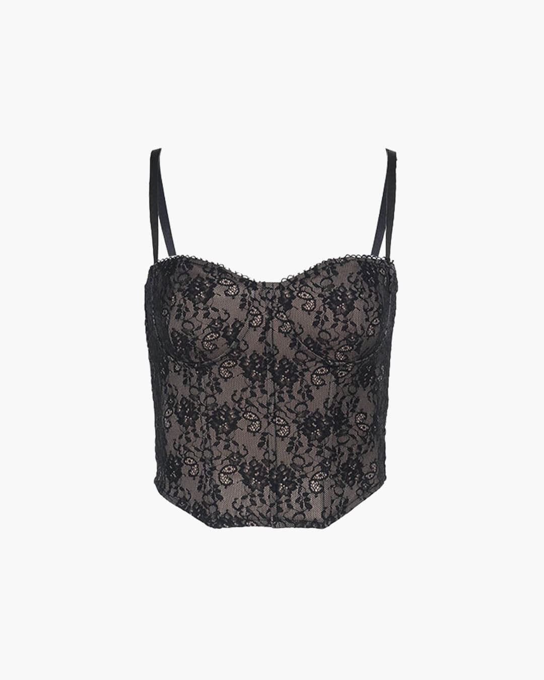 Top Iza corset en dentelle à bretelles