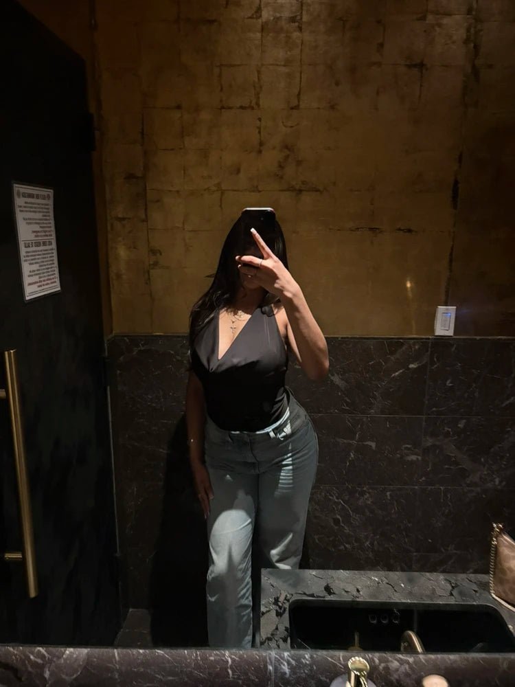 Top dos nu à décolleté plongeant Jeriza