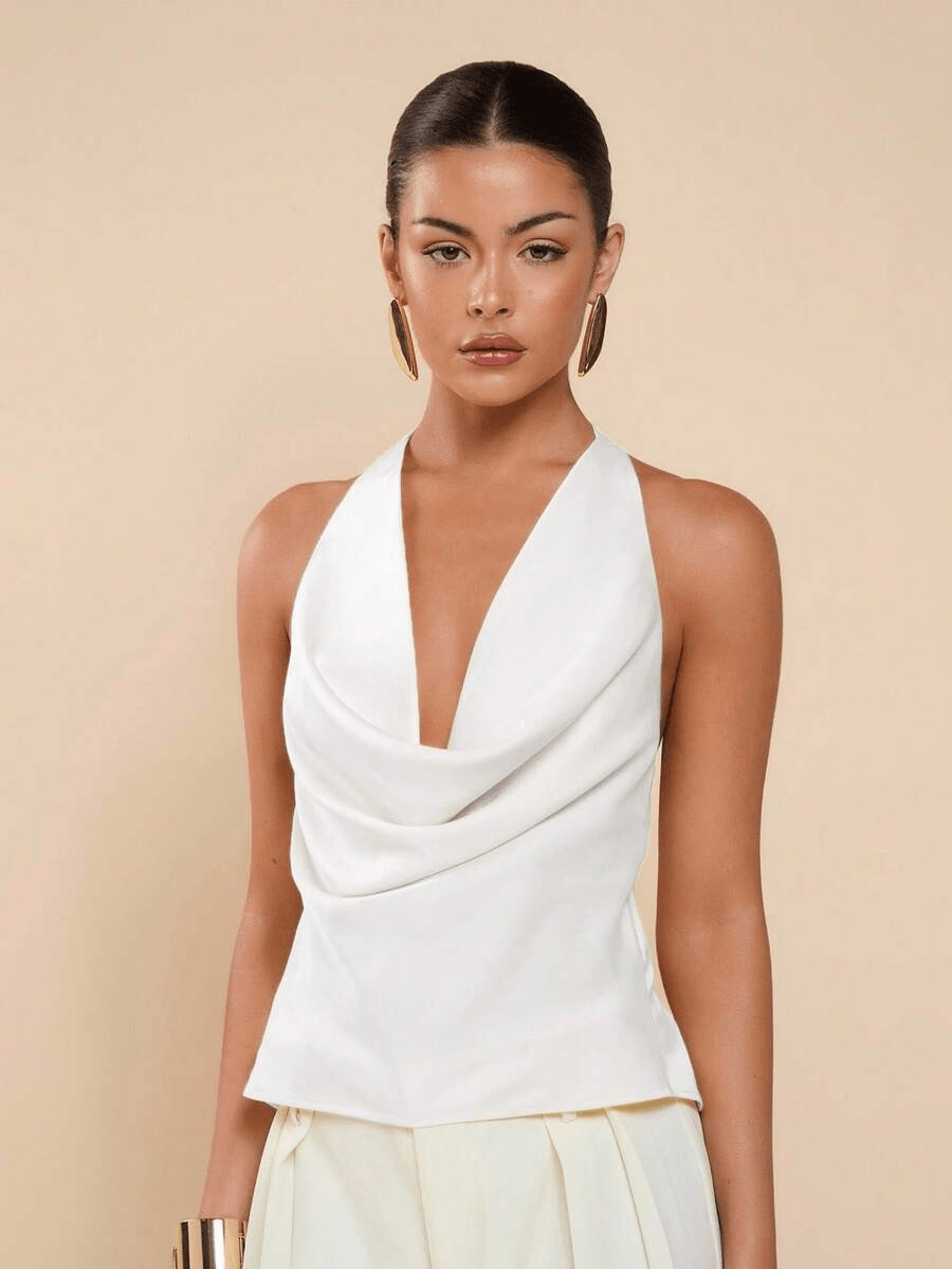 Top dos nu à décolleté plongeant Jeriza