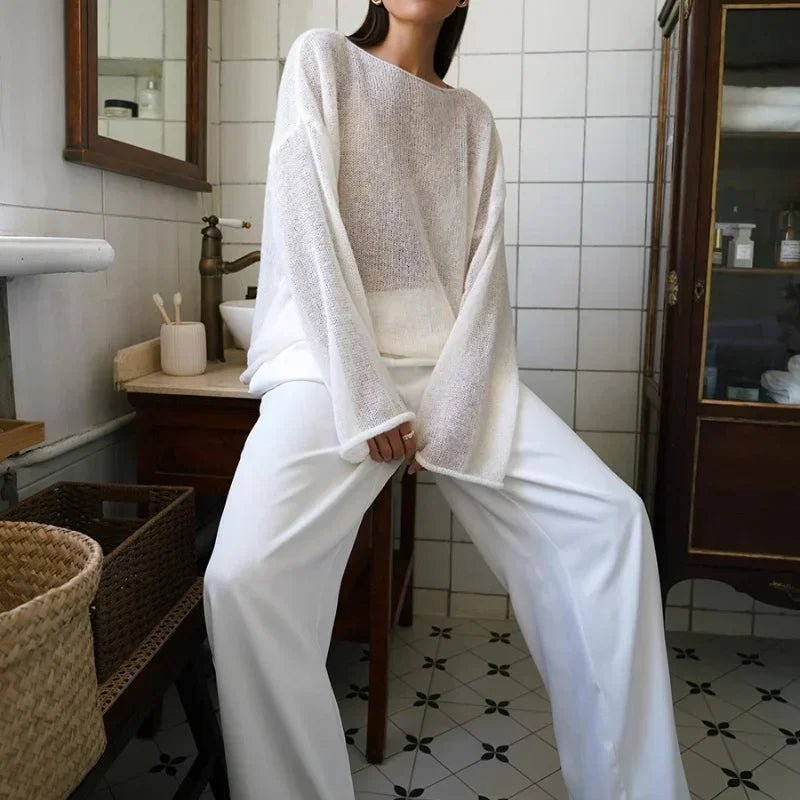 Pull ample translucide Lilian
