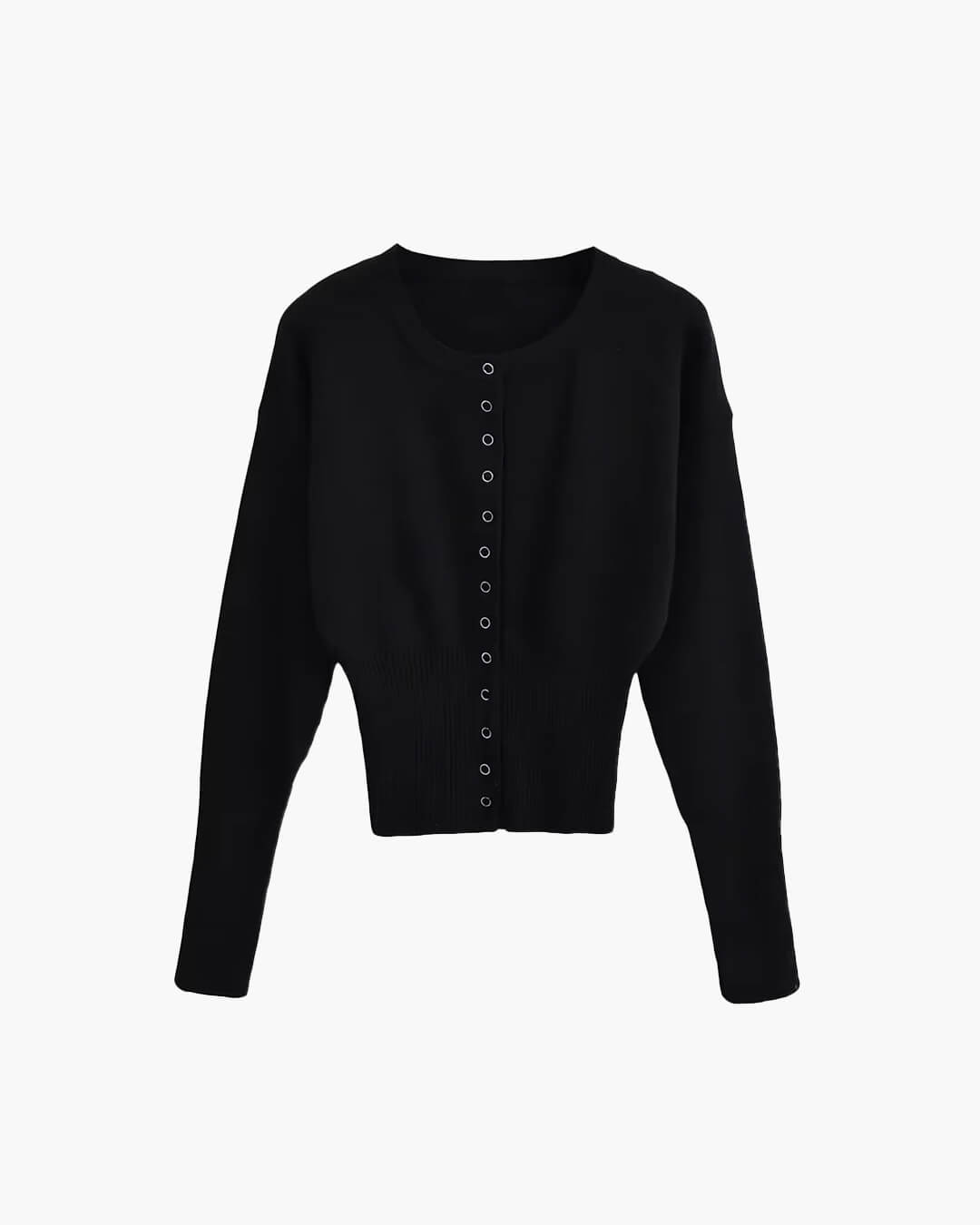 Cardigan en maille à boutons-pression Shelly