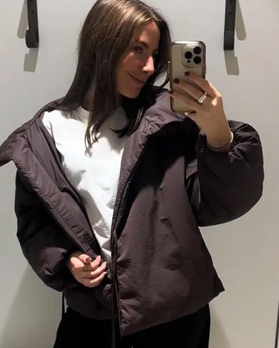 Veste matelassée Suzy à col montant et nœud