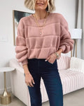 Pull Ample Effet Bouffant, Col Rond