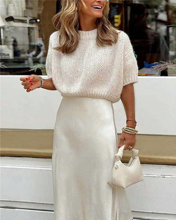 Pull Tricot Col Rond