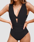 Le Maillot Sculptant Décolleté V qui Affine à l'Instant