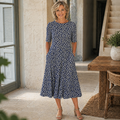 Sarah · Robe Midi Fleurie Sans Effort