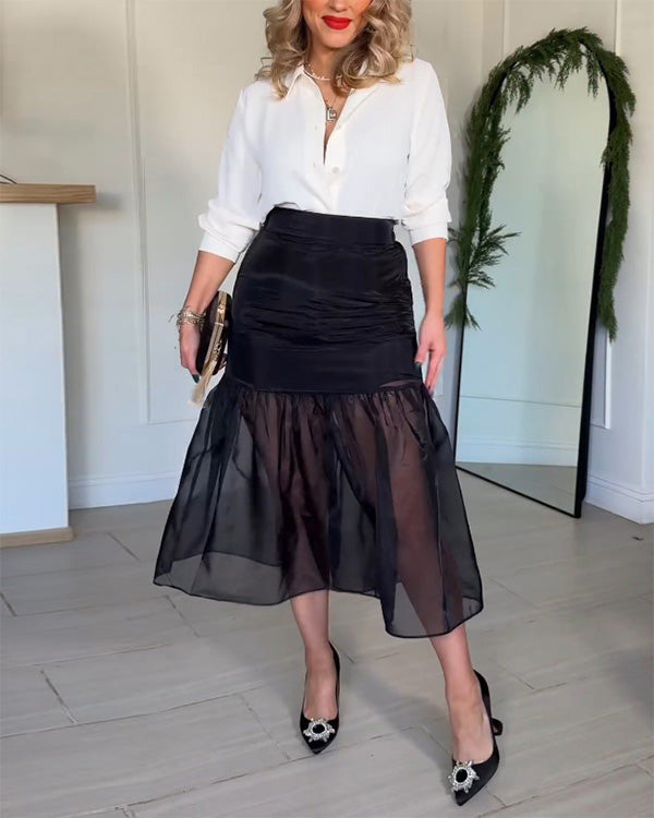Jupe Bouffante en Tulle, Esprit Cygne Noir
