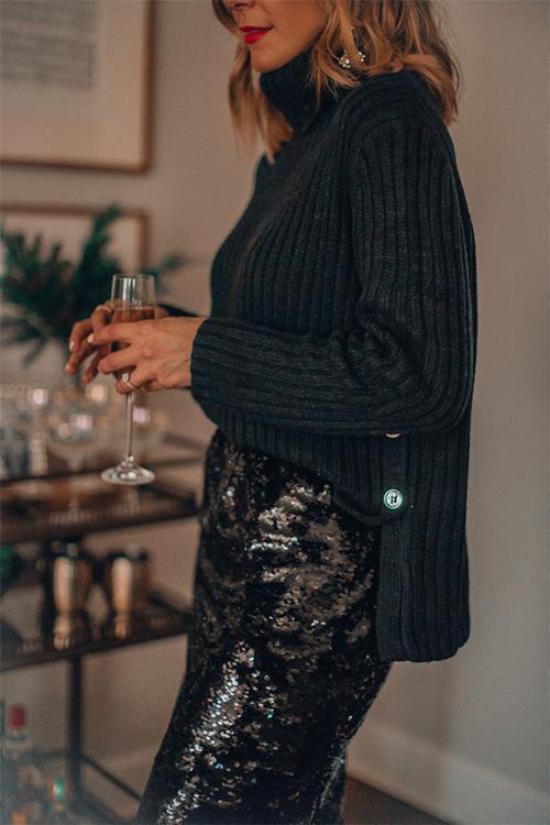 Jupe Midi de Soirée à Sequins (SOLDE)