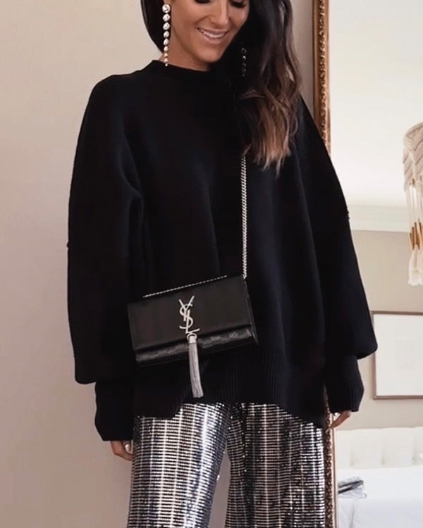 Pull Ample, Manches Chauve-Souris