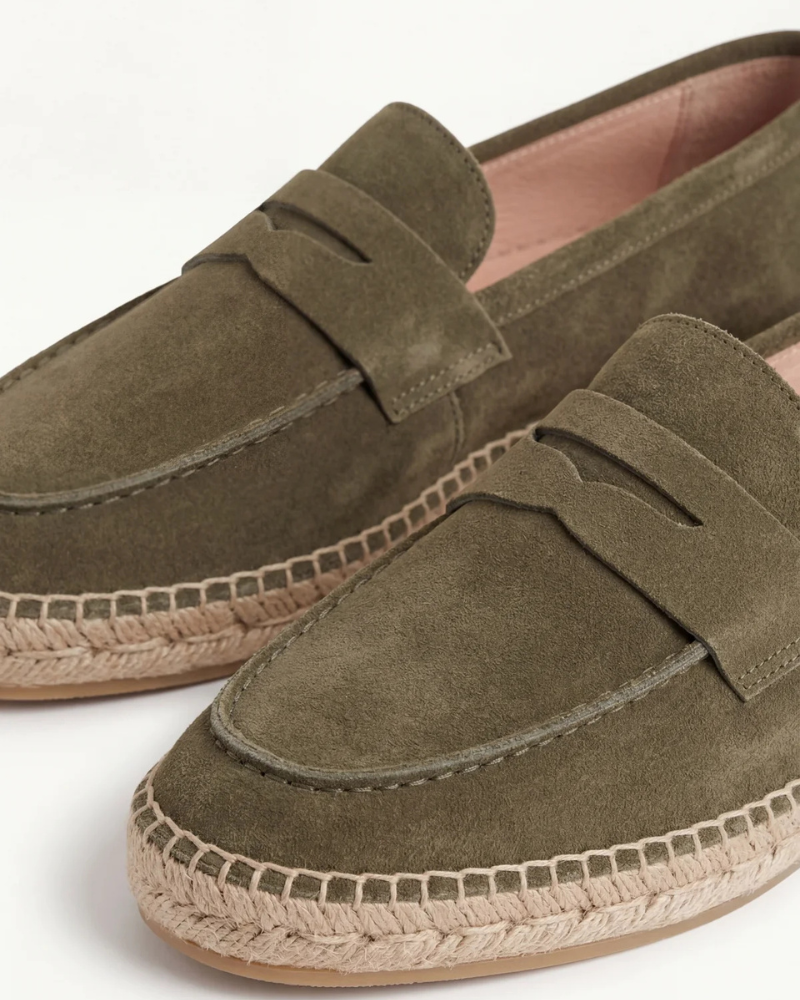 Espadrille Riviera olive — profil