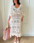 Robe Cache-Maillot Crochet Bohème